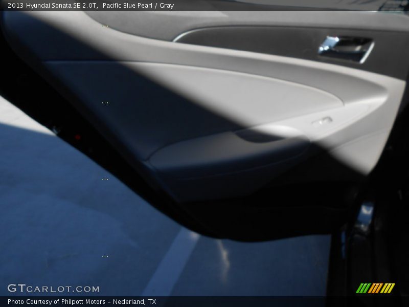 Pacific Blue Pearl / Gray 2013 Hyundai Sonata SE 2.0T