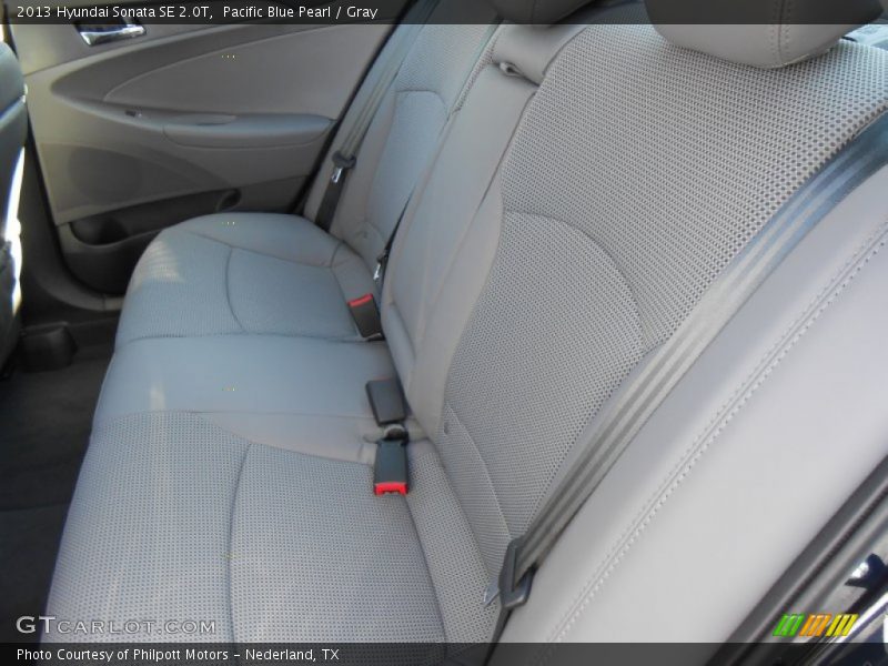 Pacific Blue Pearl / Gray 2013 Hyundai Sonata SE 2.0T