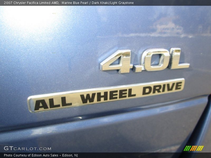Marine Blue Pearl / Dark Khaki/Light Graystone 2007 Chrysler Pacifica Limited AWD