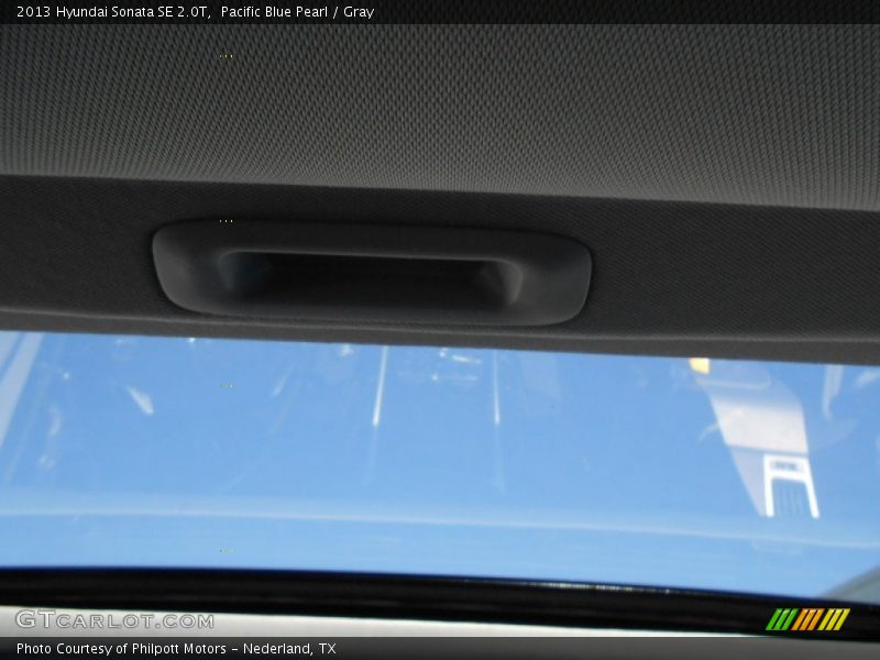 Pacific Blue Pearl / Gray 2013 Hyundai Sonata SE 2.0T