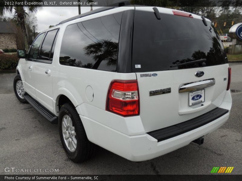 Oxford White / Camel 2012 Ford Expedition EL XLT