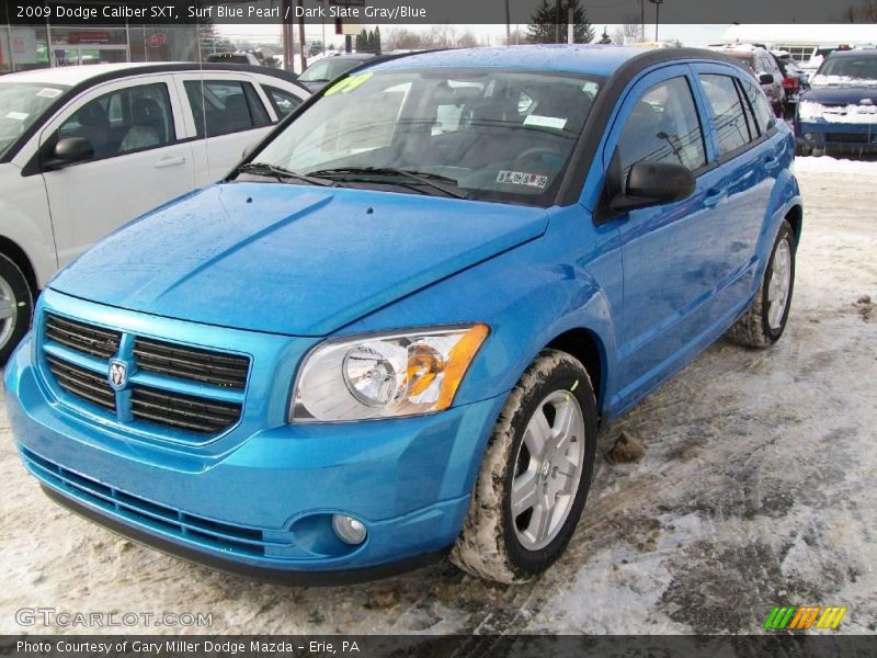Surf Blue Pearl / Dark Slate Gray/Blue 2009 Dodge Caliber SXT