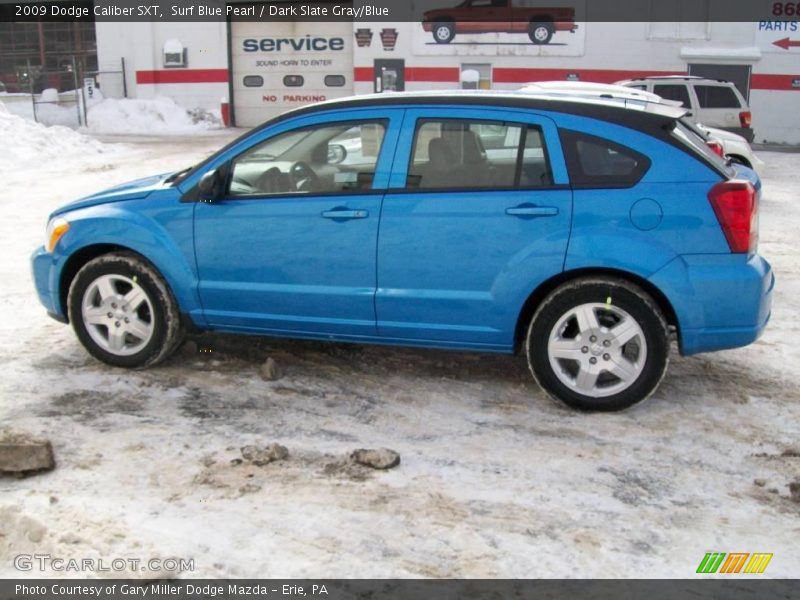 Surf Blue Pearl / Dark Slate Gray/Blue 2009 Dodge Caliber SXT