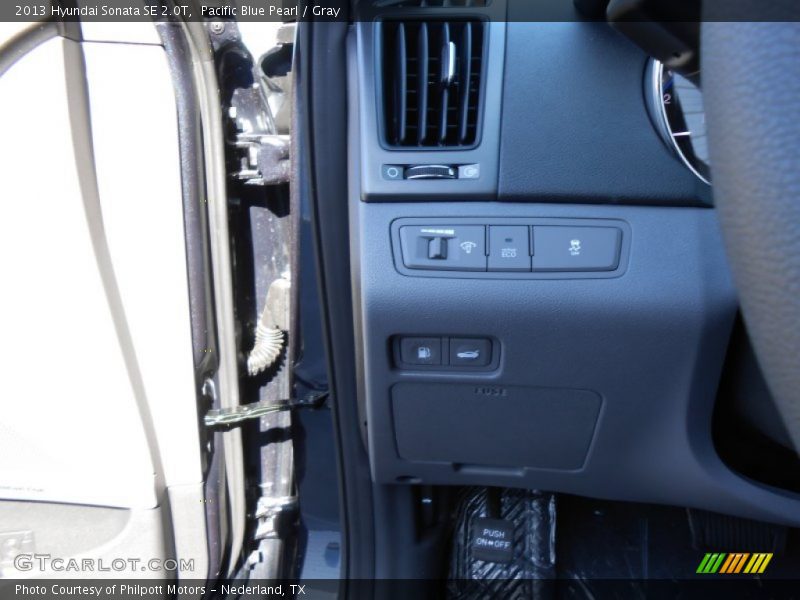 Pacific Blue Pearl / Gray 2013 Hyundai Sonata SE 2.0T