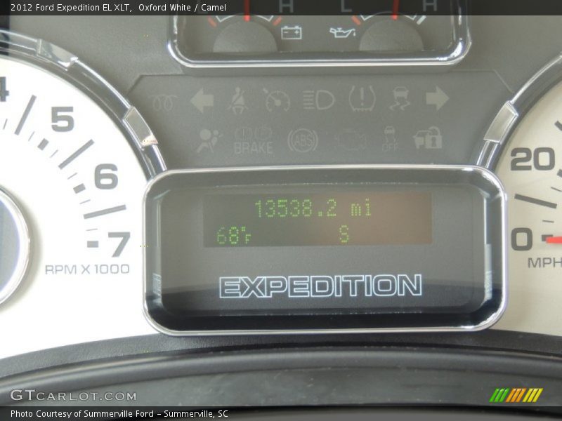 Oxford White / Camel 2012 Ford Expedition EL XLT