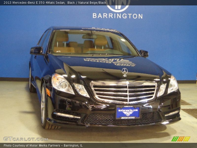 Black / Natural Beige/Black 2013 Mercedes-Benz E 350 4Matic Sedan