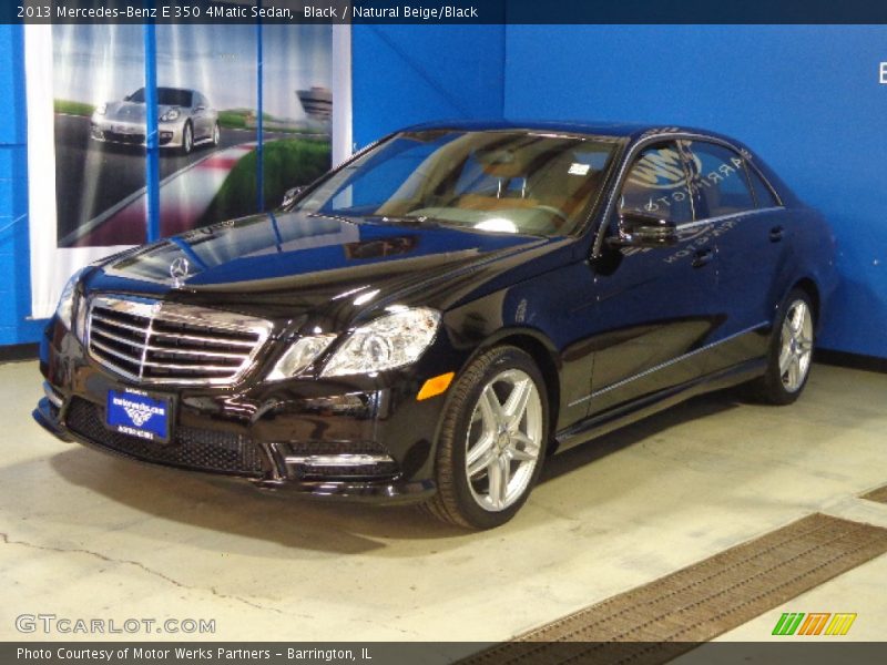 Black / Natural Beige/Black 2013 Mercedes-Benz E 350 4Matic Sedan