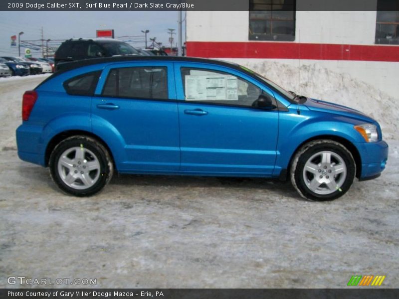 Surf Blue Pearl / Dark Slate Gray/Blue 2009 Dodge Caliber SXT