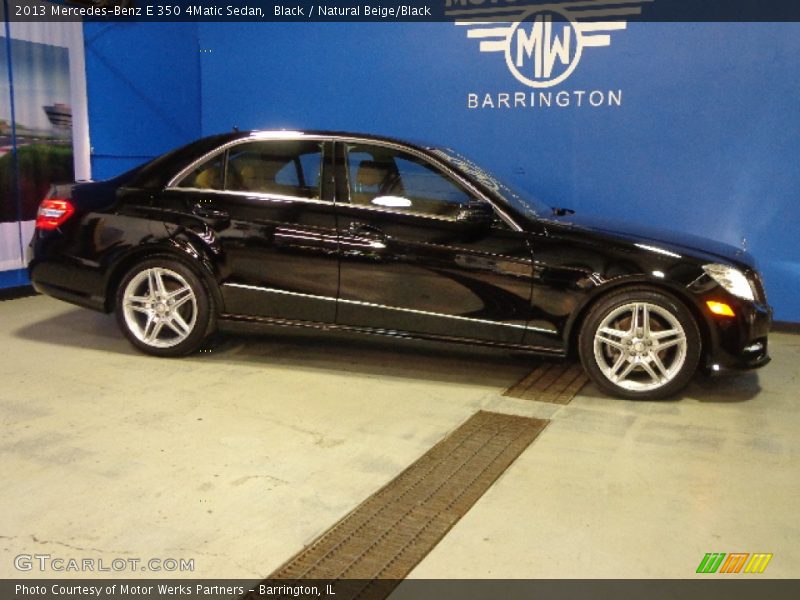Black / Natural Beige/Black 2013 Mercedes-Benz E 350 4Matic Sedan