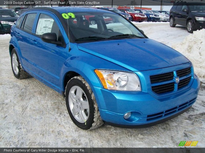 Surf Blue Pearl / Dark Slate Gray/Blue 2009 Dodge Caliber SXT