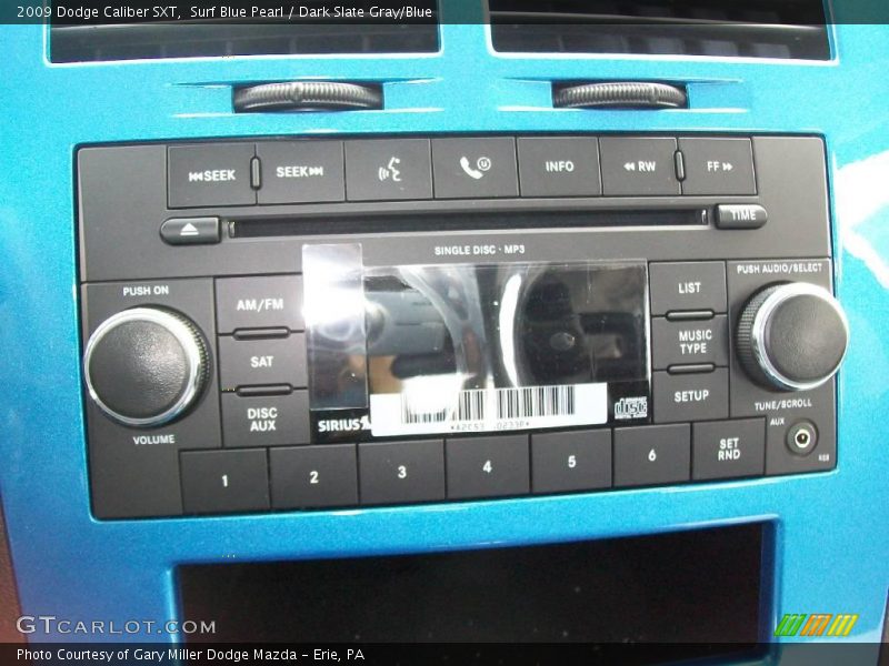 Surf Blue Pearl / Dark Slate Gray/Blue 2009 Dodge Caliber SXT