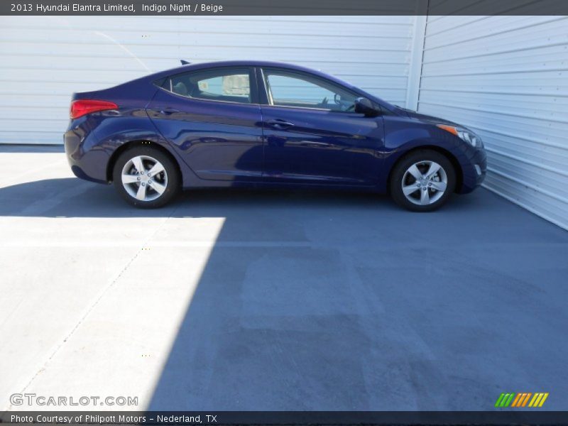 Indigo Night / Beige 2013 Hyundai Elantra Limited