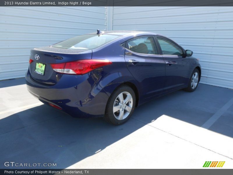 Indigo Night / Beige 2013 Hyundai Elantra Limited