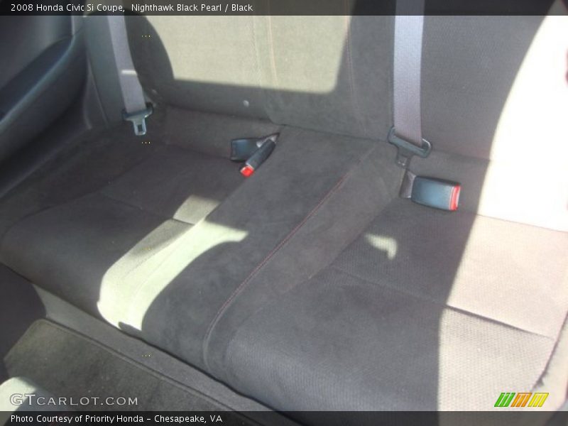 Nighthawk Black Pearl / Black 2008 Honda Civic Si Coupe