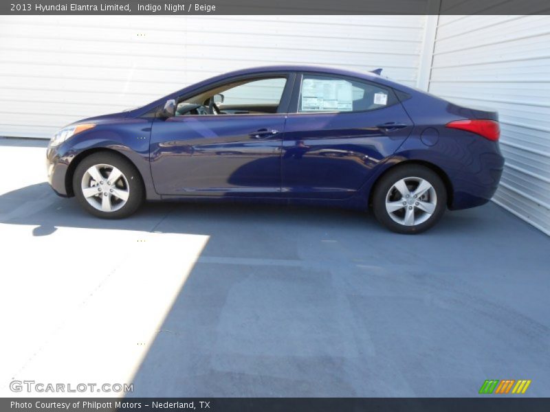Indigo Night / Beige 2013 Hyundai Elantra Limited