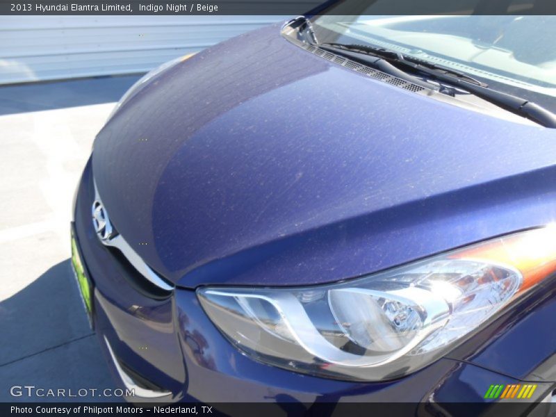 Indigo Night / Beige 2013 Hyundai Elantra Limited