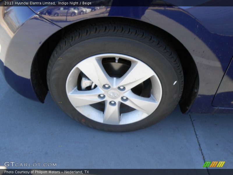 Indigo Night / Beige 2013 Hyundai Elantra Limited
