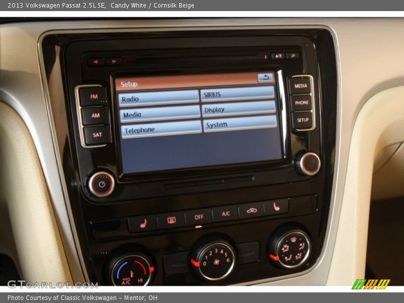 Audio System of 2013 Passat 2.5L SE