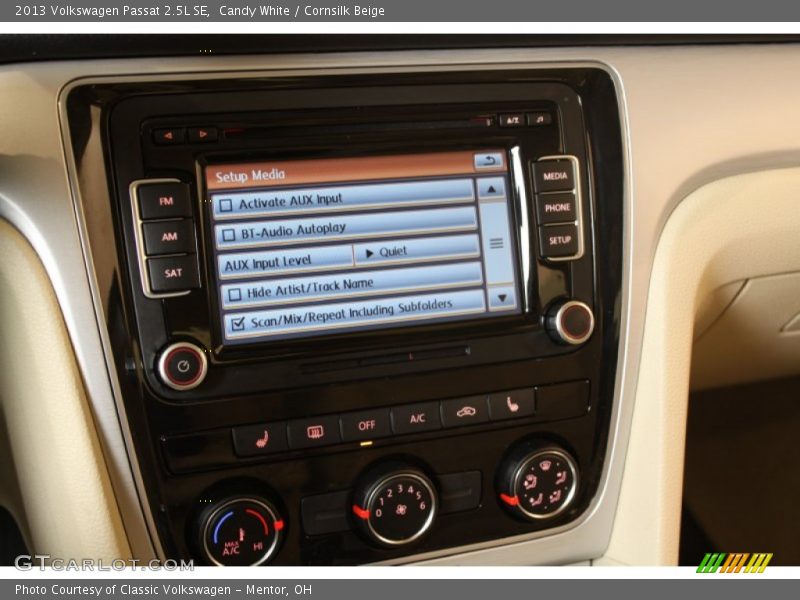 Candy White / Cornsilk Beige 2013 Volkswagen Passat 2.5L SE