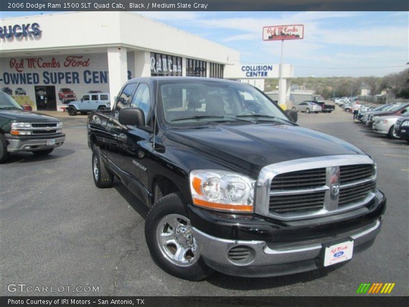 Black / Medium Slate Gray 2006 Dodge Ram 1500 SLT Quad Cab
