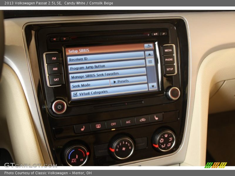 Candy White / Cornsilk Beige 2013 Volkswagen Passat 2.5L SE