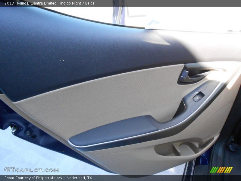 Indigo Night / Beige 2013 Hyundai Elantra Limited