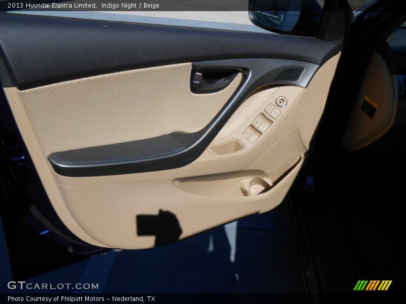 Indigo Night / Beige 2013 Hyundai Elantra Limited