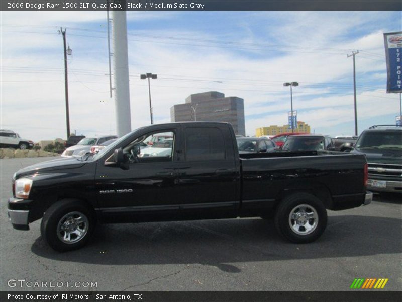 Black / Medium Slate Gray 2006 Dodge Ram 1500 SLT Quad Cab