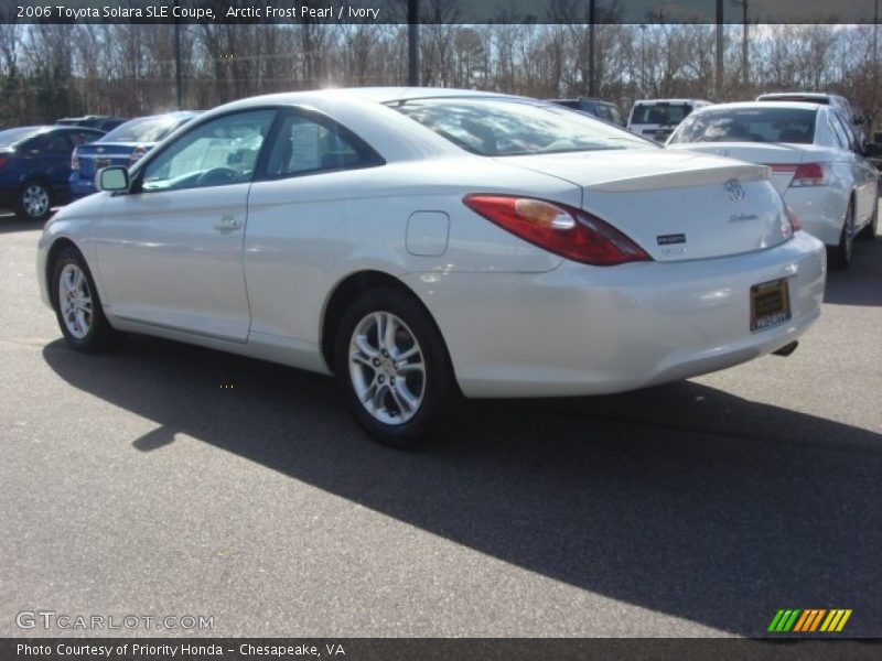 Arctic Frost Pearl / Ivory 2006 Toyota Solara SLE Coupe