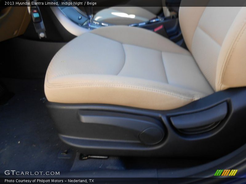 Indigo Night / Beige 2013 Hyundai Elantra Limited