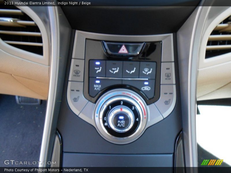 Indigo Night / Beige 2013 Hyundai Elantra Limited
