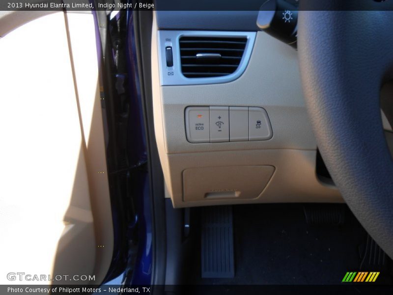 Indigo Night / Beige 2013 Hyundai Elantra Limited