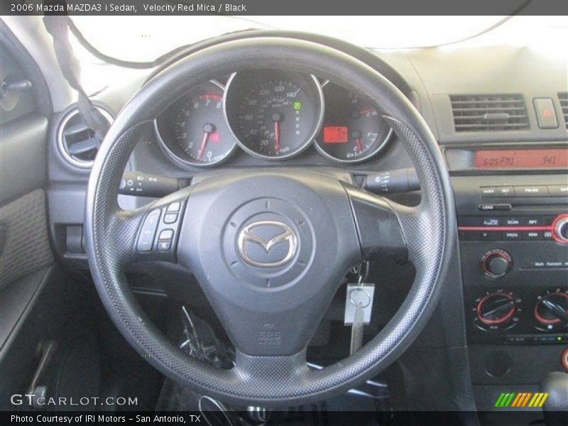 Velocity Red Mica / Black 2006 Mazda MAZDA3 i Sedan