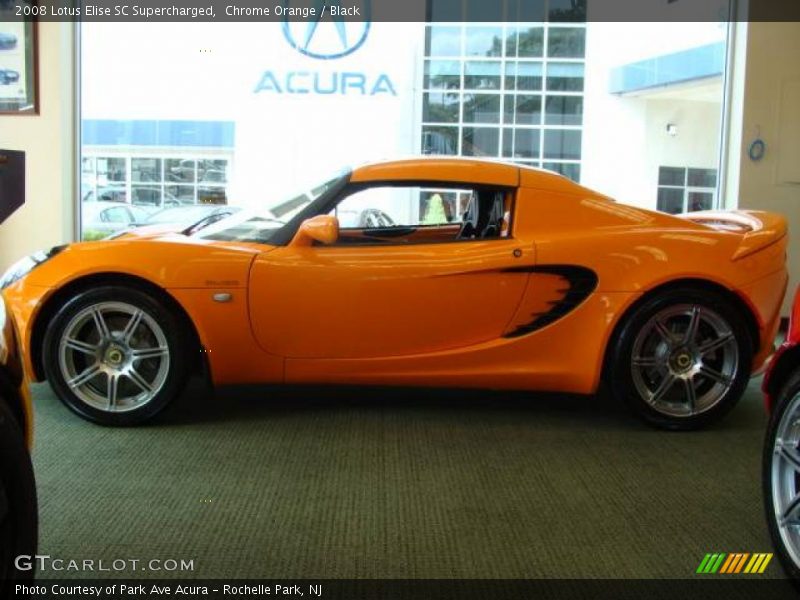 Chrome Orange / Black 2008 Lotus Elise SC Supercharged