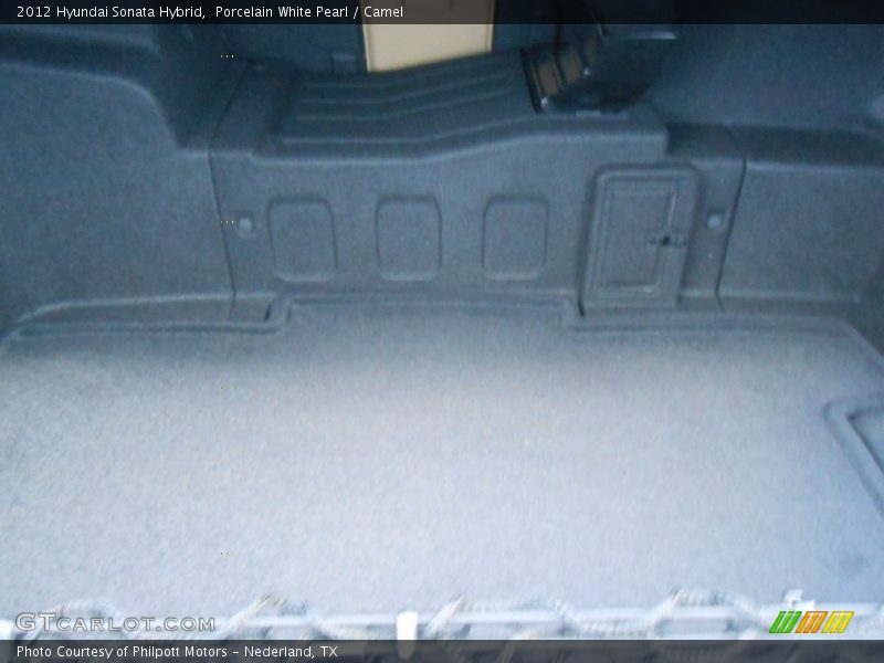 Porcelain White Pearl / Camel 2012 Hyundai Sonata Hybrid
