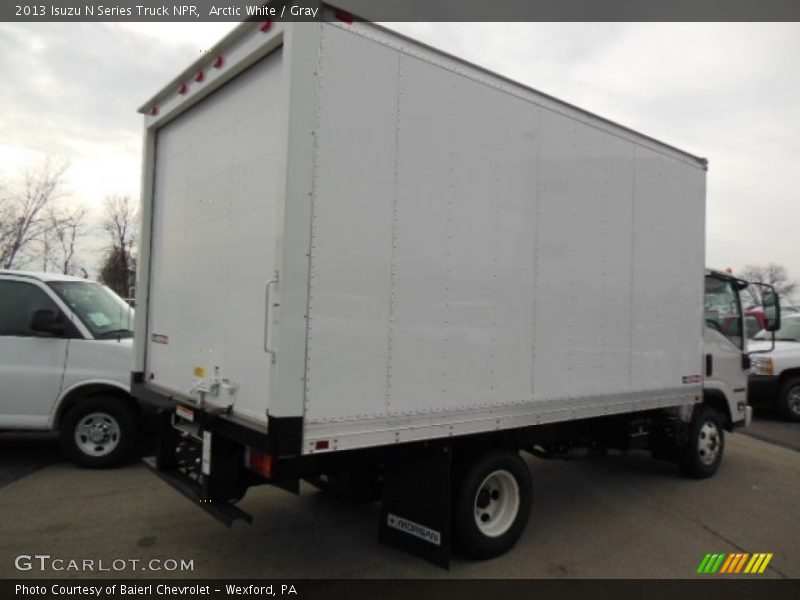 Arctic White / Gray 2013 Isuzu N Series Truck NPR