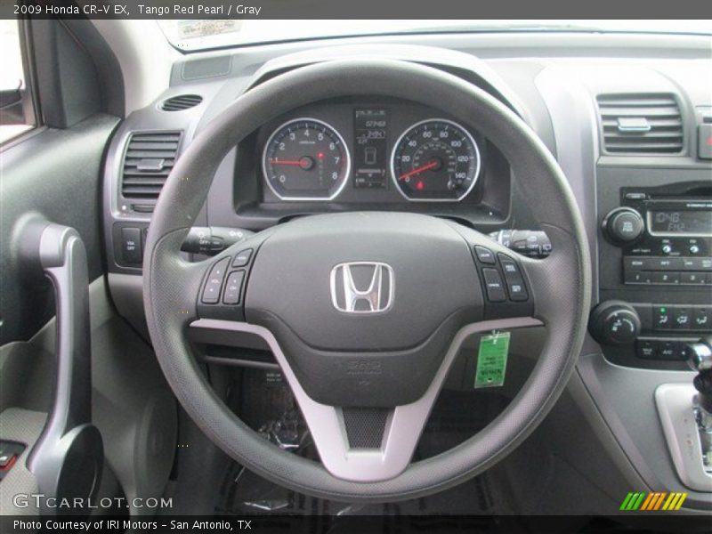 Tango Red Pearl / Gray 2009 Honda CR-V EX
