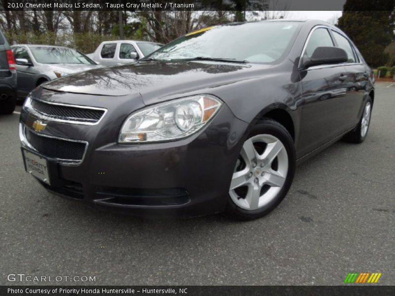 Taupe Gray Metallic / Titanium 2010 Chevrolet Malibu LS Sedan