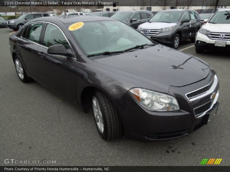 Taupe Gray Metallic / Titanium 2010 Chevrolet Malibu LS Sedan