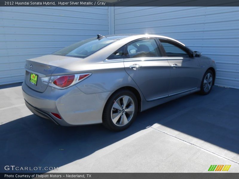 Hyper Silver Metallic / Gray 2012 Hyundai Sonata Hybrid