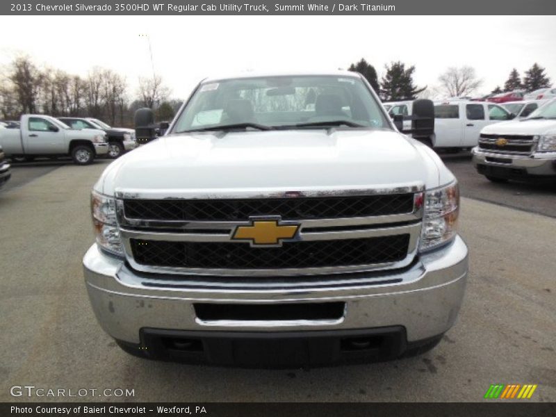 Summit White / Dark Titanium 2013 Chevrolet Silverado 3500HD WT Regular Cab Utility Truck