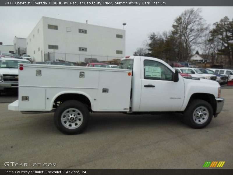 Summit White / Dark Titanium 2013 Chevrolet Silverado 3500HD WT Regular Cab Utility Truck
