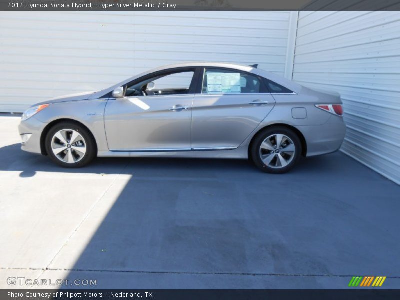 Hyper Silver Metallic / Gray 2012 Hyundai Sonata Hybrid