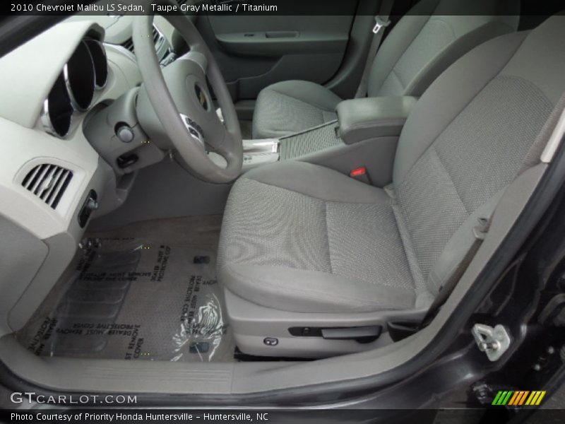 Taupe Gray Metallic / Titanium 2010 Chevrolet Malibu LS Sedan