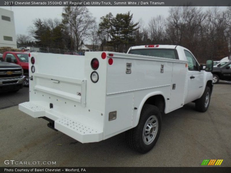 Summit White / Dark Titanium 2013 Chevrolet Silverado 3500HD WT Regular Cab Utility Truck