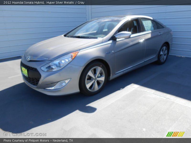 Hyper Silver Metallic / Gray 2012 Hyundai Sonata Hybrid