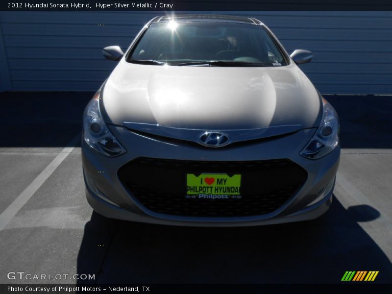 Hyper Silver Metallic / Gray 2012 Hyundai Sonata Hybrid