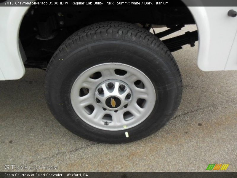 Summit White / Dark Titanium 2013 Chevrolet Silverado 3500HD WT Regular Cab Utility Truck