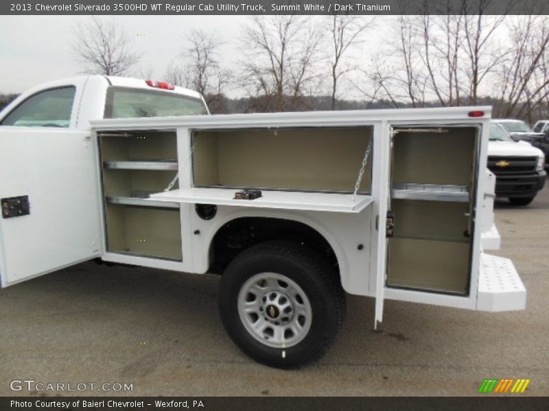 Summit White / Dark Titanium 2013 Chevrolet Silverado 3500HD WT Regular Cab Utility Truck