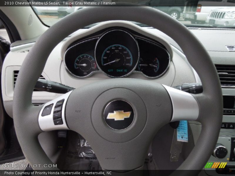 Taupe Gray Metallic / Titanium 2010 Chevrolet Malibu LS Sedan